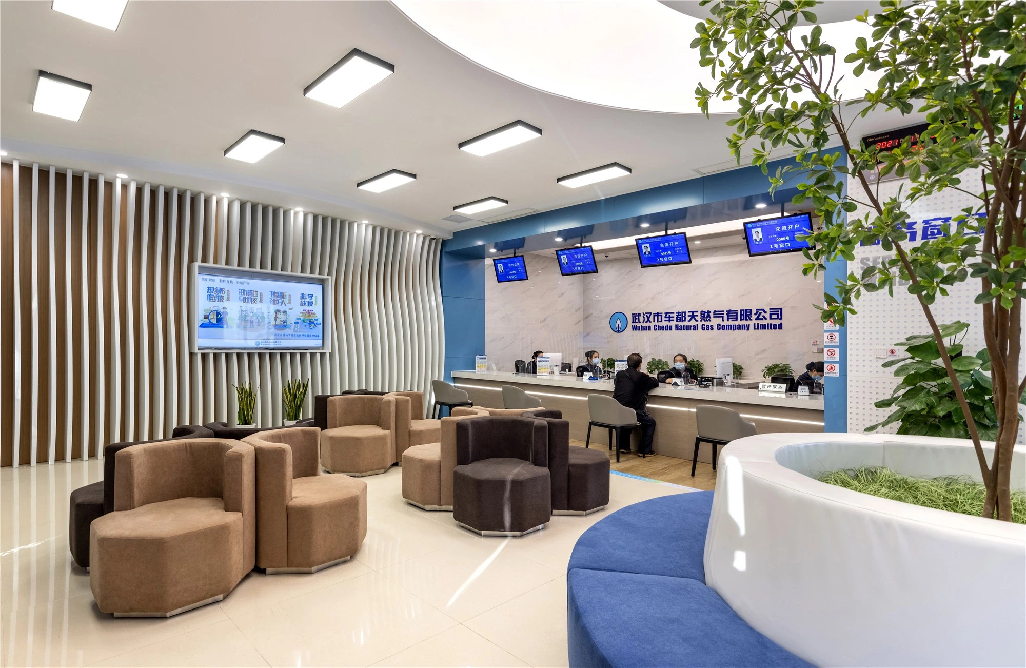 【案例賞析】武漢市車都天然氣營業廳完工實景展示，開放多元，活力共享！(圖7)